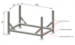 Paleta prepravn  105 x 65