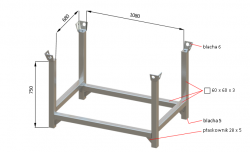 Paleta prepravn modulov 108 x 68