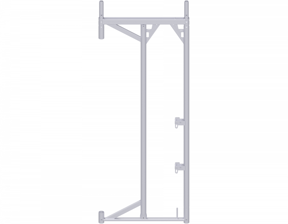 Zvislý montážny rám oceľový zúžený (šírka = 0,37m)